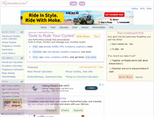 Tablet Screenshot of mymonthlycycles.com